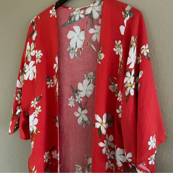 Floral print oversized cardigan - Picture 3 of 3